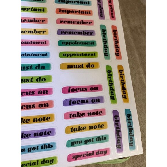 Erin Condren The Happy Planner Sticker Book horizontal layout 464 pieces 97% com - Picture 5 of 6